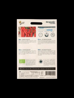 Buzzy® økologiske Chilipeberfrø Cayenne Long Slim