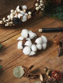 Dekorative Bomuldsblomster