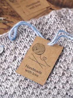 Etiketter Med Vaskeanvisninger Til DIY-projekter