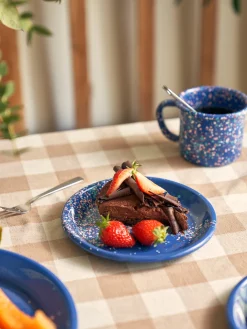 Flow Fest Tallerken Ø17,5 - Blå