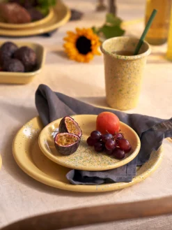 Flow Fest Tallerken Ø17,5 - Gul