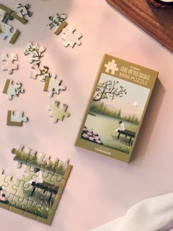 Girl On The Brigde-puslespil 42 Brikker