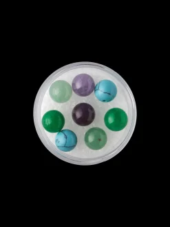 Halvborede Blandede Perler