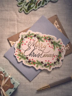 Julekort Med Konvolut