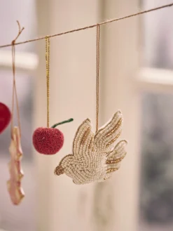 Juleophæng Med Perlebesat Due