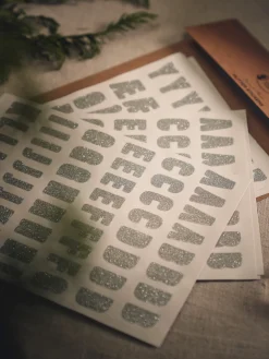 Klistermærker Med Glimmer