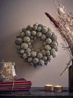 Krans Af Tørrede Sukkeræbler Ø30