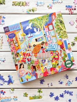 Marketplace In France Puslespil 1000 Brikker