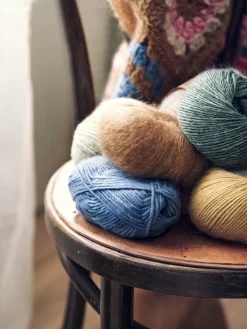 Mohairgarn Med Nylon