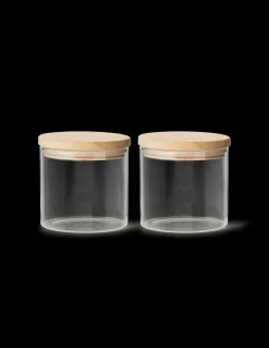 Opbevaringsglas Med Låg 2-pak