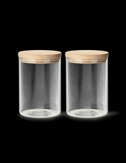 Opbevaringsglas Med Låg 2-pak