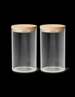 Opbevaringsglas Med Låg 2-pak