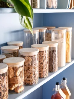 Opbevaringsglas Med Låg 2-pak