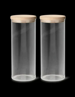 Opbevaringsglas Med Låg 2-pak