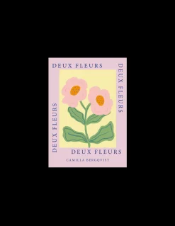 Plakat Deux Fleurs Pink A4