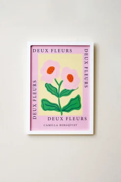 Plakat Deux Fleurs Pink A4