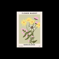 Plakat Flower Market Barcelona 50 X 70