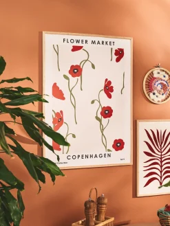 Plakat Flower Market Copenhagen 50 X 70