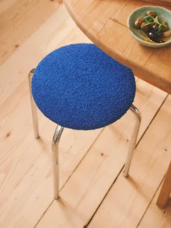 Skammel Med Boucléstof