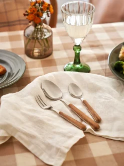 Sæt Med Dessertgafler Texture Legno