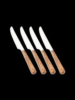 Sæt Med Knive Texture Legno