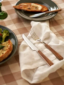 Sæt Med Knive Texture Legno