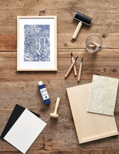 Sæt Til Linoleumstryk