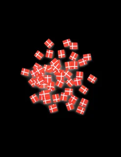 Strøflag Med Dannebrog