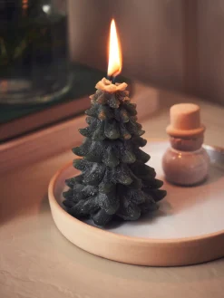 Træformet Stearinlys