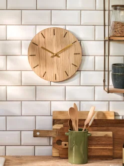 Vægur Light Oak Ø28